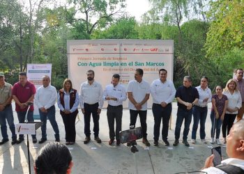 Impulsan CONAGUA y Secretaría de Recursos Hidráulicos jornada de saneamiento en el río San Marcos