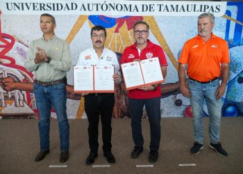 Firma la UAT alianza deportiva entre Correcaminos y el Club Necaxa de la Liga MX